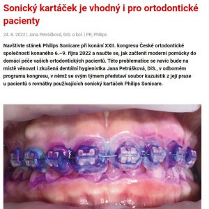 Sonický kartáček je vhodný i pro ortodontické pacienty
